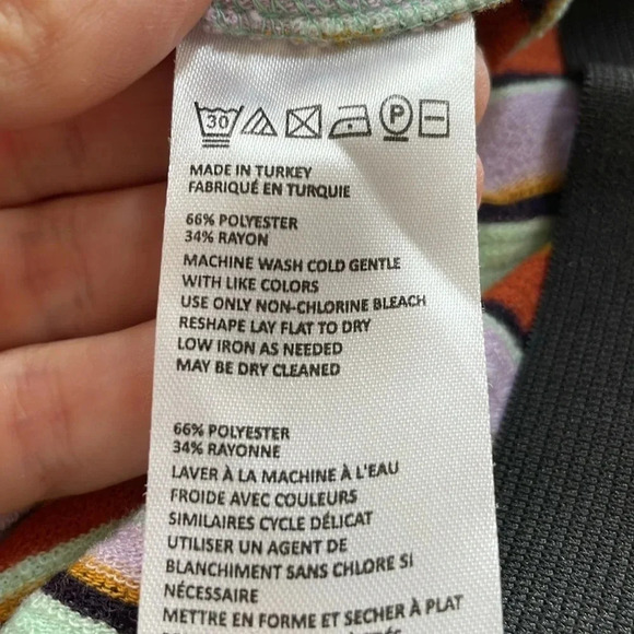 Urban Outfitters Silent + Noise Striped Knit Pants Women’s Size M Cropped Retro - Picture 10 of 12